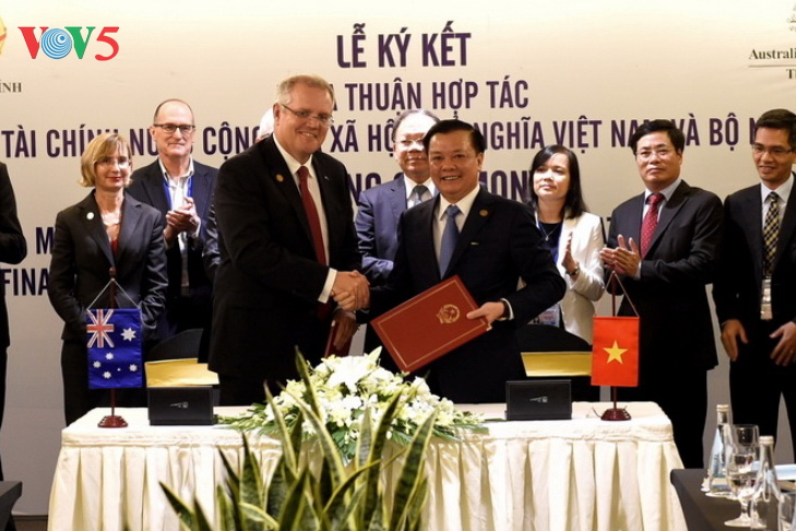 Vietnam und Australien unterzeichnen das Memorandum für die Zusammenarbeit im Finanzwesen