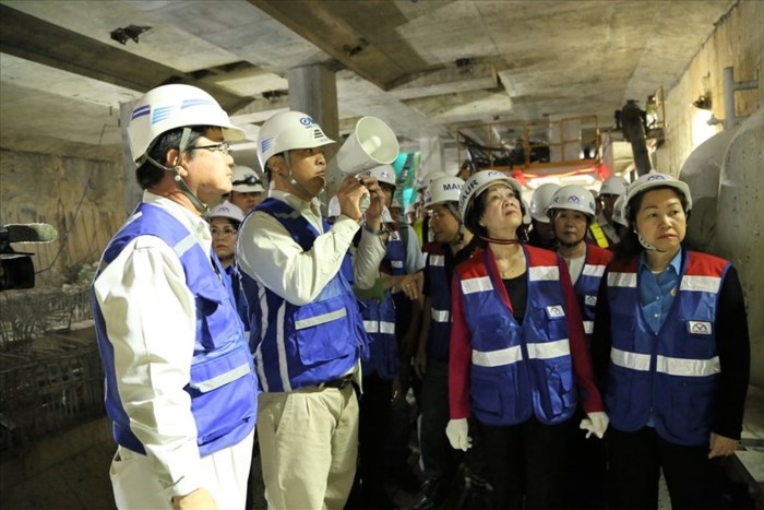 Versorgung für Arbeiter zum Neujahrsfest Tet