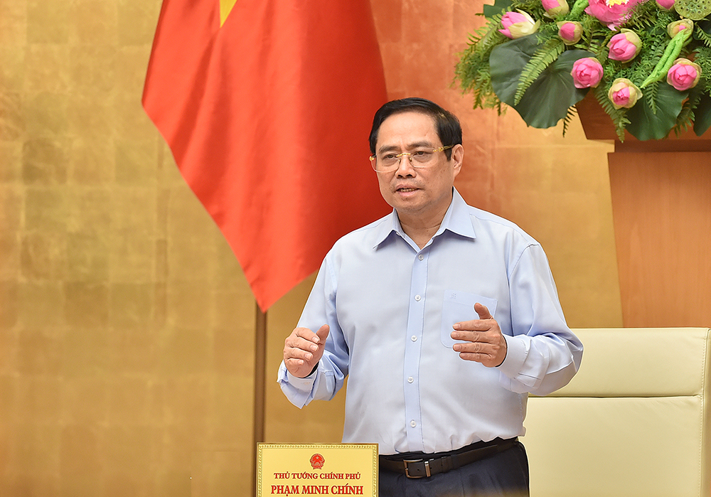 Entscheidung des Premierministers Pham Minh Chinh bei virtueller Sitzung mit Ho-Chi-Minh-Stadt