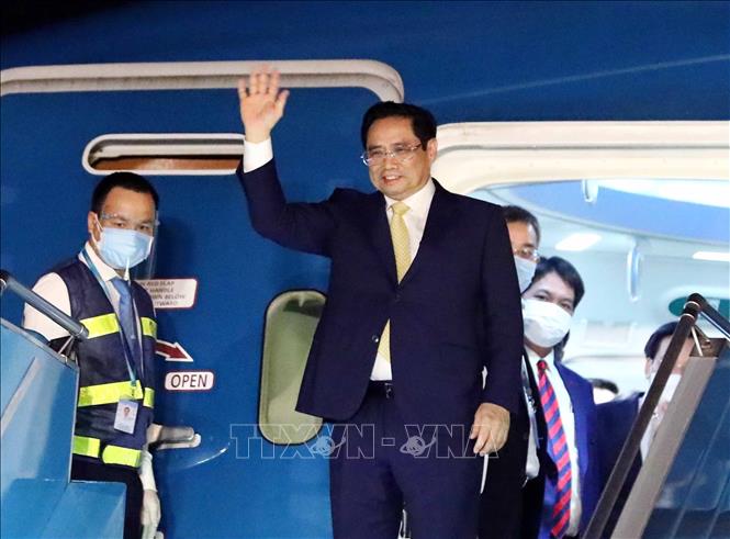 Premierminister Pham Minh Chinh ist in Hanoi eingetroffen