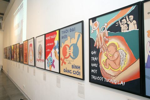Kunstausstellung über Gleichstellung der Geschlechter in Hanoi