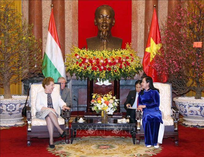 Vize-Staatspräsidentin Vo Thi Anh Xuan empfängt ungarische Vize-Parlamentspräsidentin