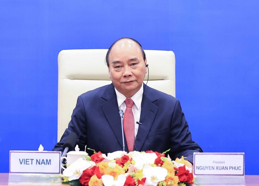 Staatspräsident Nguyen Xuan Phuc begrüßt die olympischen Spiele in Peking