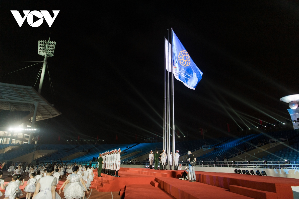 Zeremonie zum Hissen der Flagge der 31. Südostasienspiele