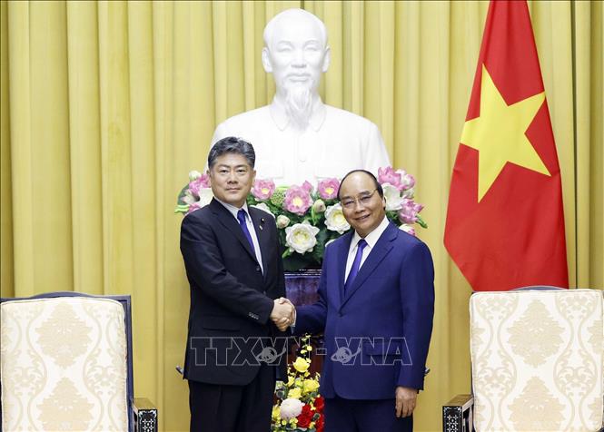 Staatspräsident Nguyen Xuan Phuc empfängt den japanischen Justizminister