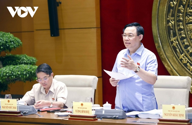 Parlamentspräsident Vuong Dinh Hue: Geänderter Bodengesetzentwurf soll vor 1. September fertiggestellt werden