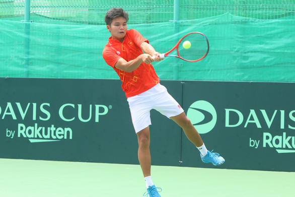 Das vietnamesische Tennis-Team gewinnt beim ersten Spiel gegen Jordanien im Davis Cup 2022