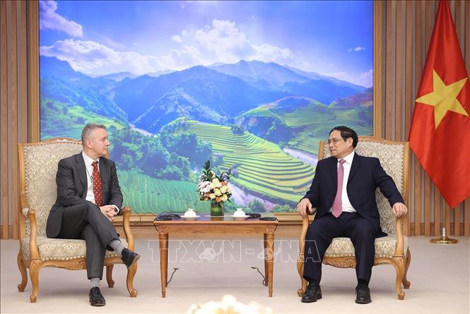 Premierminister Pham Minh Chinh empfängt den belgischen Botschafter