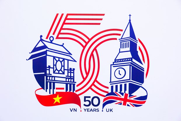 Logo zum 50. Jubiläum der diplomatischen Beziehungen zwischen Vietnam und Großbritannien