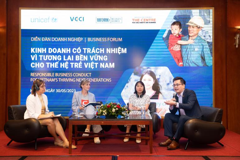 Verantwortliches Geschäft für die nachhaltige Zukunft der jungen vietnamesischen Generation