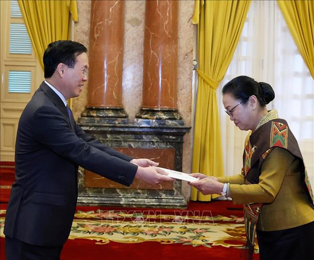 Staatspräsident Vo Van Thuong empfängt Botschafter aus Venezuela und Laos