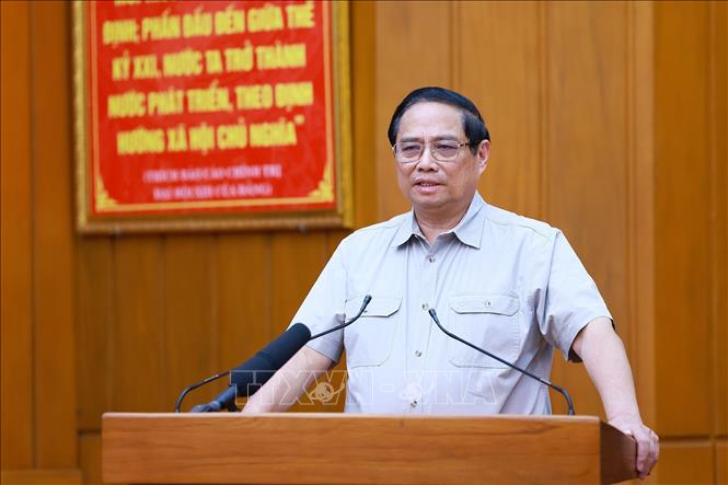Premierminister Pham Minh Chinh trifft sich mit den Verwaltern der Stadt Da Nang