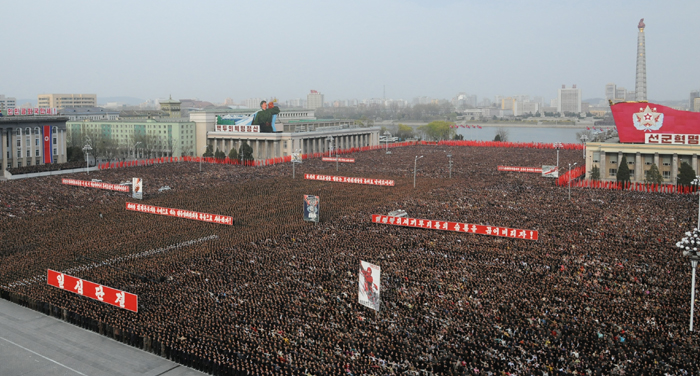 พิธีชุมนุมรำลึกครบรอบ 80 ปีวันก่อตั้งกองทัพสาธารณรัฐประชาธิปไตยประชาชนเกาหลี