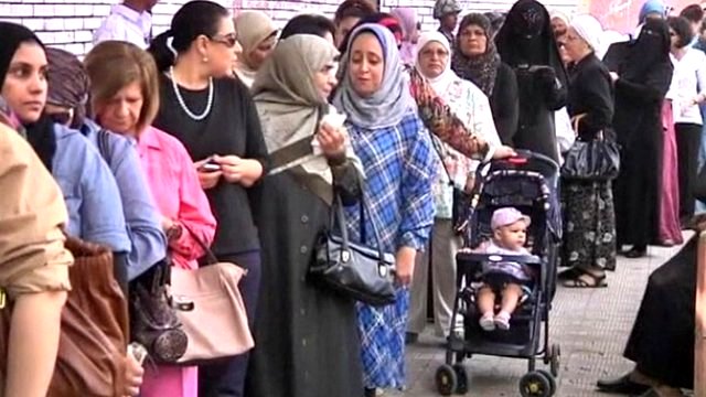 ประชาชนอียิปต์ได้ออกไปใช้สิทธิ์เลือกตั้งประธานาธิบดี