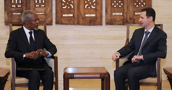 ทูตพิเศษของสหประชาชาติและสันนิบาตอาหรับเดินทางไปเยือนซีเรีย