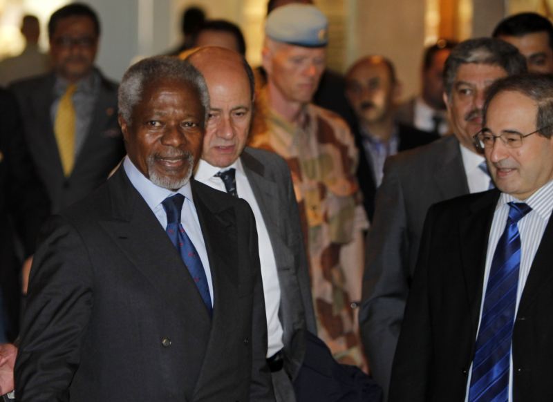 นาย โคฟี่ อันนันยืนยันบทบาทของรัสเซียและอิหร่านในการแก้ปัญหาของซีเรีย