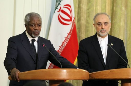 นาย โคฟี่ อันนันแสวงหาความช่วยเหลือของอิหร่านในการยุติความรุนแรงในซีเรีย