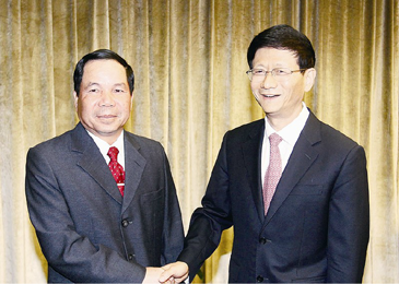 จีนและลาวส่งเสริมความร่วมมือด้านความมั่นคงในแม่นํ้นโขง