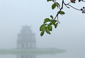 บรรยากาศของเมืองในหมอก ซาปา ในกรุงฮานอย