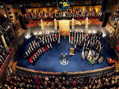 พิธีมอบรางวัลโนเบลสาขาต่างๆ มีขึ้น ณ ประเทศสวีเดนและนอร์เวย์