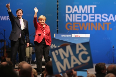 นายกรัฐมนตรีเยอรมนีเริ่มการหาเสียงเลือกตั้งอีกสมัย