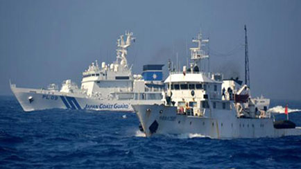 เรือตรวจการทางทะเลของจีนรุกลํ้าเขตทะเลที่มีการพิพาทกับญี่ปุ่น
