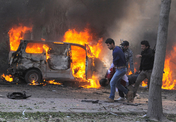 เกิดเหตุคาร์บอมที่สร้างความเสียหายอย่างหนักในกรุงดามัสกัส  ประเทศซีเรีย