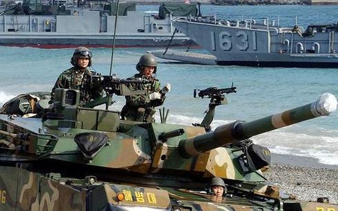 สาธารณรัฐเกาหลีและสหรัฐทำการซ้อมรบร่วมทางทะเล