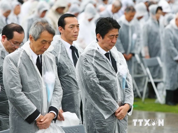 พิธีไว้อาลัยเหยื่อจากการทิ้งระเบิดปรมาณูใส่เมืองฮิโระชิมะ