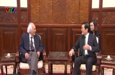 ประธานประเทศให้การต้อนรับคณะผู้แทนที่เข้าร่วมการสัมมนานานาชาติในเวียดนาม