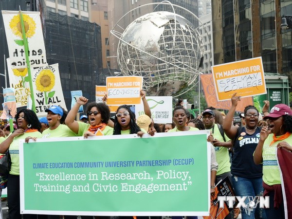 การเดินขบวนในกว่า 160 ประเทศเพื่อเรียกร้องให้รับมือกับการเปลี่ยนแปลงของสภาพภูมิอากาศ