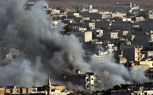 สหรัฐสังหารสมาชิกกลุ่มไอเอสหลายร้อยคนที่เมืองโคบานี