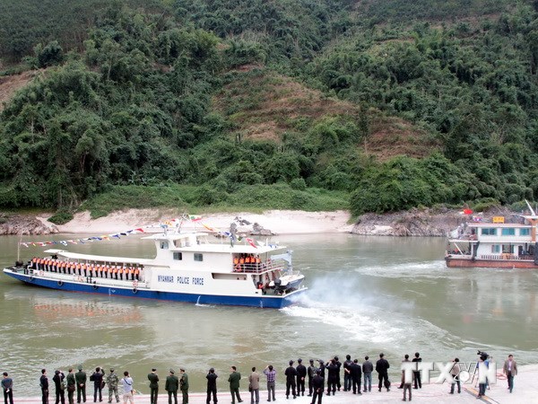 จีน ลาว พม่าและไทยเสร็จสิ้นการลาดตระเวณร่วมบนแม่นํ้าโขงครั้งที่ 28