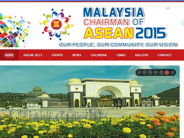 มาเลเซียเปิดตัวเว็บไซต์เกี่ยวกับการประชุมผู้นำอาเซียนในปี 2015