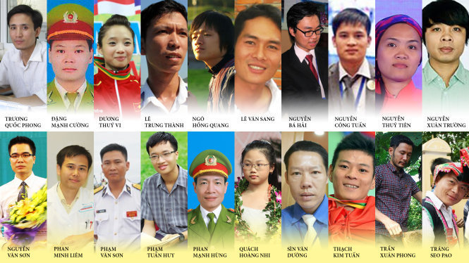 ประกาศรายชื่อเยาวชนเวียดนามดีเด่น 10 คนประจำปี 2014