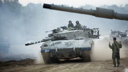 กองทัพอิสราเอลทำการซ้อมรบตามแนวชายแดนติดกับฉนวนกาซา