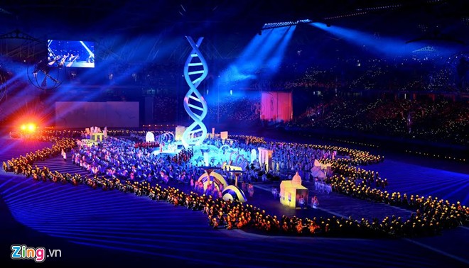 พิธีเปิดการแข่งขันกีฬาซีเกมส์ครั้งที่ 28 ได้รับการจัดขึ้นอย่างยิ่งใหญ่อลังการ