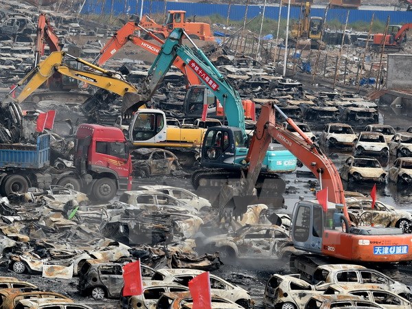 จำนวนผู้เสียชีวิตจากเหตุระเบิดที่เทียนสินเพิ่มขึ้น