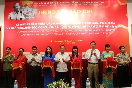 เปิดศูนย์สื่อมวลชนเพื่อประชาสัมพันธ์ 70ปีวันชาติเวียดนาม