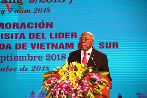 พิธีรำลึกครบรอบ 45ปีผู้นำคิวบา ฟิเดล คาสโตร เดินทางมาเยือนเขตปลดปล่อยภาคใต้เวียดนาม