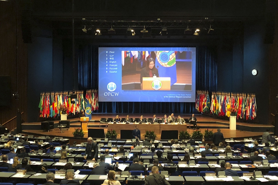 เวียดนามยืนยันประณามการใช้อาวุธเคมีในทุกรูปแบบ