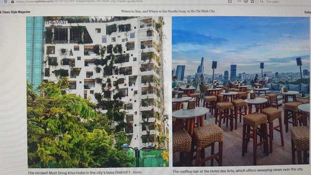 หนังสือพิมพ์ New York Times ลงบทความเกี่ยวกับนครโฮจิมินห์