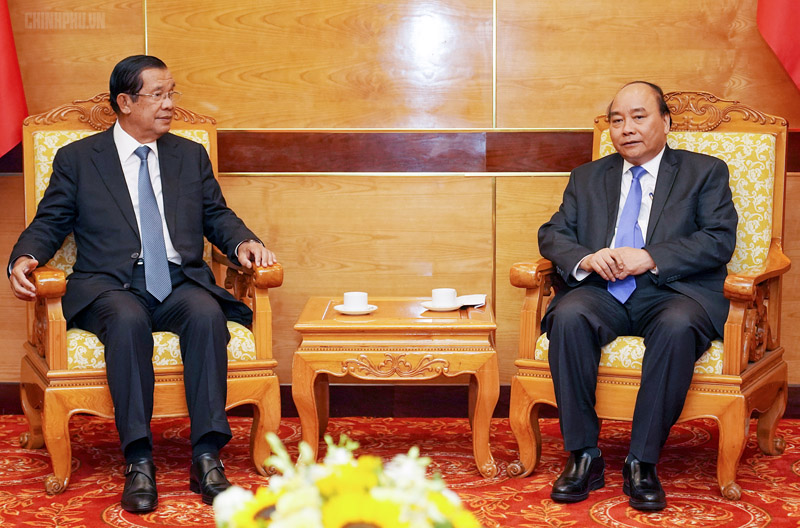 Primer ministro de Vietnam recibe a dirigentes de Camboya y Laos