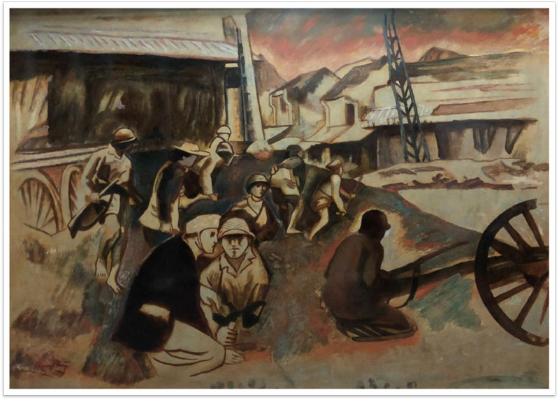 Exhibición de arte por 67 aniversario de la liberación de Hanói