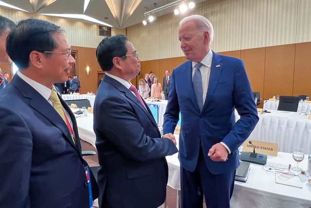 Primer ministro de Vietnam se reúne en Hiroshima con el presidente de Estados Unidos