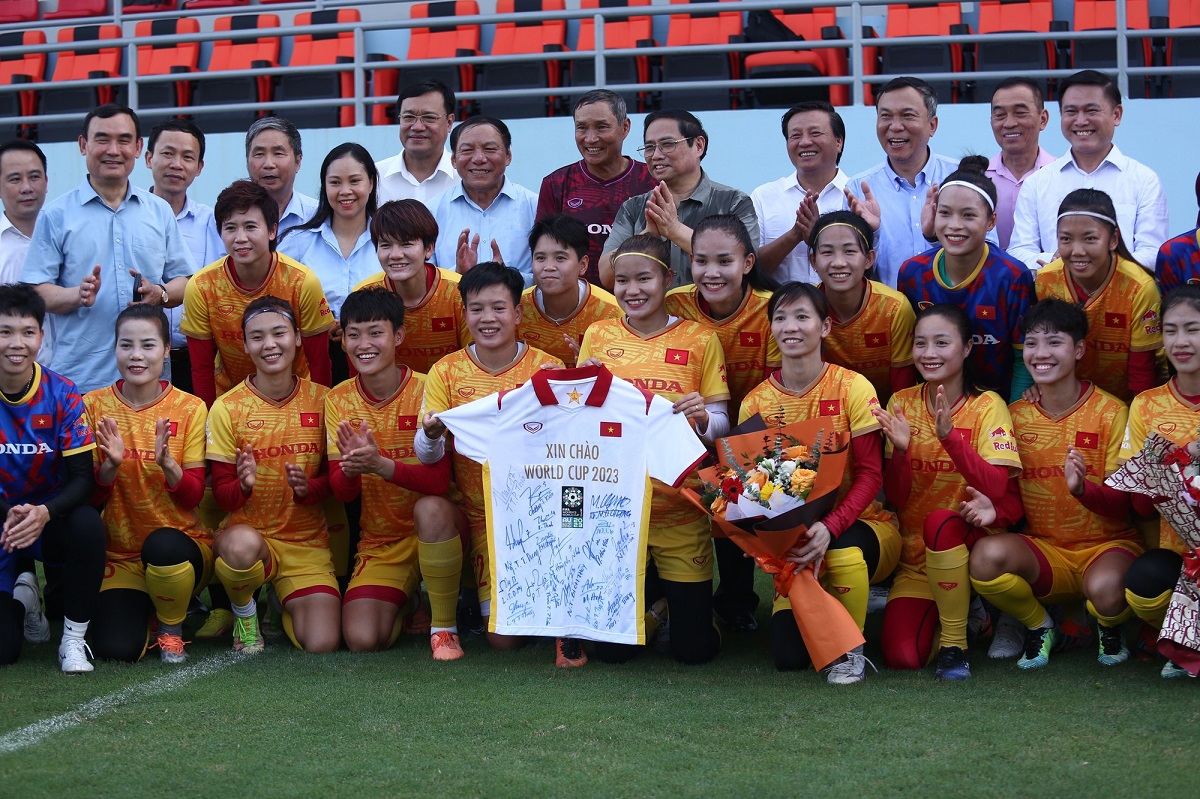 La selección de fútbol vietnamita lista para competir en la final de la Copa Mundial Femenina 2023