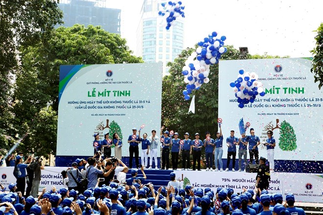 Celebran en Vietnam Día Mundial Sin Tabaco