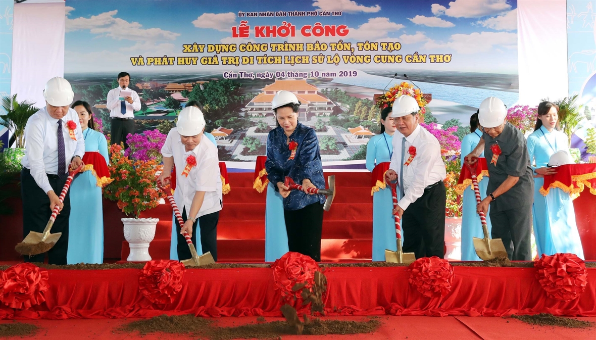 Empiezan construcción de obras para preservación del patrimonio Lo Vong Cung en zona sureña