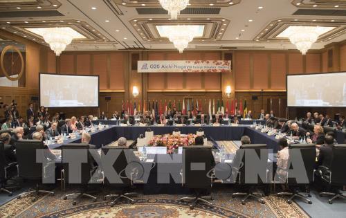 Jefes diplomáticos del G20 reunidos en Japón