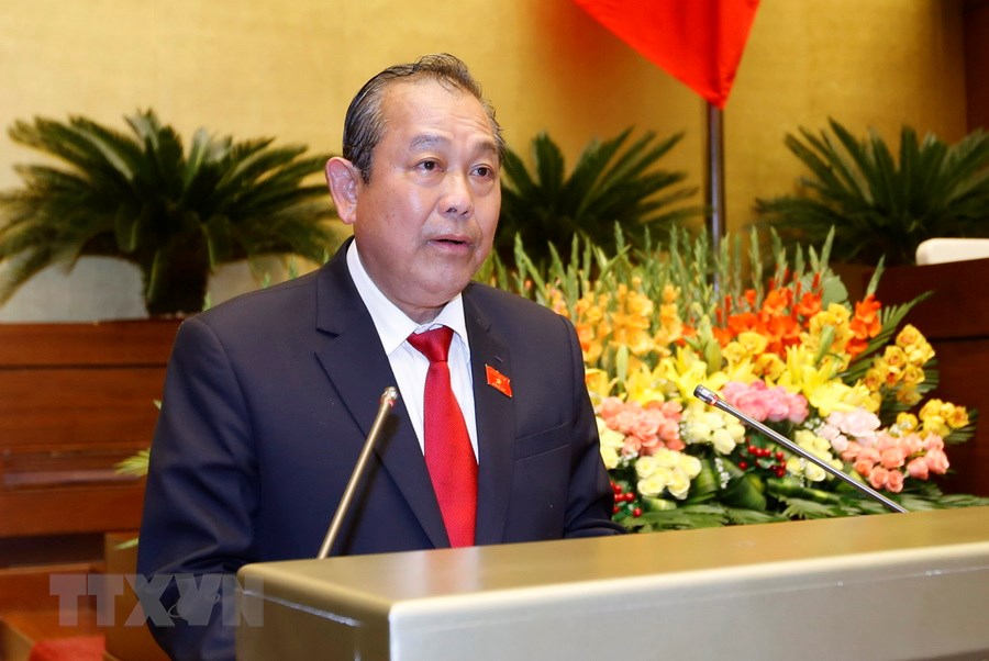 Activo vicepremier vietnamita en marco de Foro Económico Mundial 2020